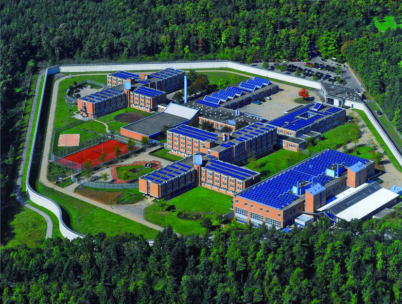 Luftbild der Justizvollzugsanstalt Heimsheim
